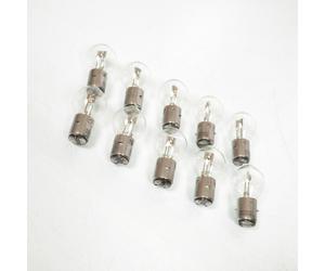 Confezione 10 lampadine Vicma Bilux 12V 25/25W attacco tipo BA20d per