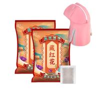 Confezione 10 Pediluvio alle Erbe Spa con Vasca Pieghevole per Piedi - Miscela Piante Naturali con Artemisia Zafferano, Bagno Rilassante con Aromaterapia(24 Ingredients Saffron,2bag)