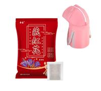 Confezione 10 Pediluvio alle Erbe Spa con Vasca Pieghevole per Piedi - Miscela Piante Naturali con Artemisia Zafferano, Bagno Rilassante con Aromaterapia(Saffron,1 bag)