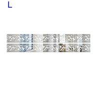 Confezione 10 Pezzi Adesivo Acrilico Kick Line Decorazione Parete 3D Battiscopa