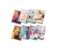 Confezione 10 Quaderno formato A5 (media grandezza) Assortimento Ragazze,f.to 15x20.3 cm., pagine 80 + risguardo, carta 80 g/m²