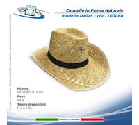 Confezione 100 Cappelli in Cannina o Palma vari modelli colore nastro a scelta