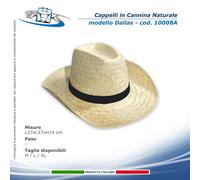 Confezione 100 Cappelli in Cannina o Palma vari modelli colore nastro a scelta