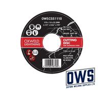 (Confezione 100) PARWELD 115mm x 1mm Sottile Metallo Taglio Dischi Angolo Inox