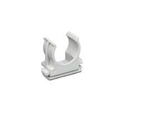 Confezione 100 pezzi - Clip Fissatubo a Scatto 16mm Supporto Tubi Rigidi Impianti Elettrici IP40 IP65 Halogen Free - Grigio