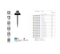Confezione 100 Pezzi Vite Testa Esagonale con falsa Rondella Autoperforante Zinc