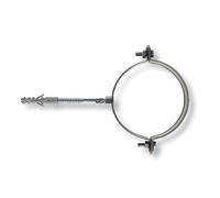 Confezione 100 pz di collare per pluviale in acciaio zincato Ø 100 mm fermatubo