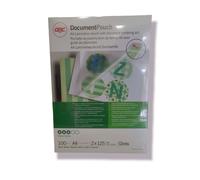 Confezione 100 Pz Fogli Pouches per Plastificazione A4 125 Micron