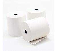 Confezione 100 Rotoli Termici mm 80x80 mt 55 gr. mq Omologati per Registratore di Cassa Carta Termica 1^ Qualità