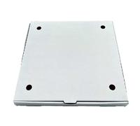 Confezione 100 Scatole Pizza 32x32 h 3,5 cm VVV - Chiusura Americana - Cartone Porta Pizza Termico Contenitori da Asporto per Pizzerie e Ristoranti. Disponibilità di Personalizzazione.