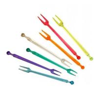 CONFEZIONE 1000 FORCHETTINE A DUE PUNTE IN PLASTICA 8,5 cm FORCHETTE PATATINE
