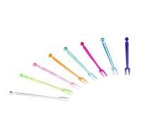 CONFEZIONE 1000 FORCHETTINE A DUE PUNTE IN PLASTICA 8,5 cm FORCHETTE PATATINE