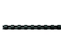 Confezione 100Dorso Plastici ø 14mm Nero Fellowes 5346907