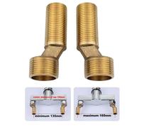 Confezione 2 Adattatore Rubinetto Doccia Girevole Regolabile G12 a G34 per Facil