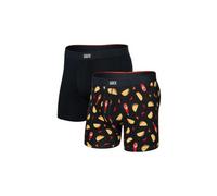 Confezione 2 boxer saxx vibe xtra soft comfort flamin hot nero x2