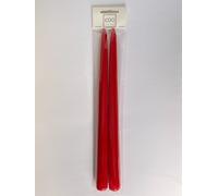 Confezione 2 Candele Laccate Rosso D2 H30 8 Ore EDG Enzo De Gasperi