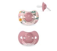 Confezione 2 Ciucci con Tettina in Silicone Simmetrica SX Pro per Bambini 18
