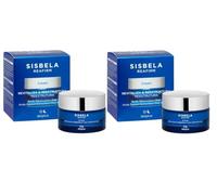 Confezione 2 | Crema viso Rivitalizza e Ristruttura Sisbela Reafirm Deliplus con acido ribonucleico RNA, acido desossiribonucleico DNA e silicio tutti i tipi di pelle | 2 vasetti da 50 ml