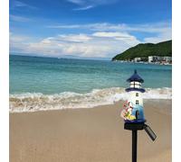 Confezione 2 Fari Solari Luci Giardino Esterno Resina Lampade Solari per Percors