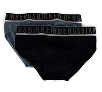Confezione 2 Slip Bipack Mutanda Uomo Bikkembergs Articolo B4S3001, 2326 Blu/Celeste, XXL