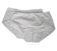 RAGNO Confezione 2 Slip Donna Cotone Bordato Liscio Bipack Articolo 07180S Fly Midi, 010B Bianco, 6-SESTA (EU XL - F 5 - USA L - GB 38)