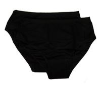 Confezione 2 slip donna cotone fly slip medio bordato liscio bipack RAGNO artico