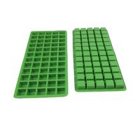 Confezione 2 Stampi per Cubetti di Ghiaccio Silicone 60 Griglia Vassoi Alimentar