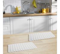 Confezione 2 Stampi per Cubetti di Ghiaccio Silicone 60 Griglia Vassoi Alimentar