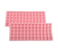 Confezione 2 Stampi per Cubetti di Ghiaccio Silicone 60 Griglia Vassoi Alimentar