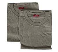 RAGNO SPORT Confezione 2 t-Shirt Intime Uomo Camiciola Cotone Manica Corta Girocollo Bipack 601415, 318B Argento Bipack, XXL