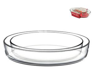 Confezione 2 Tegami Ovali Marca Pasabahce Linea Borcam Cm26/35