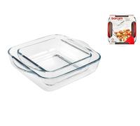 Confezione 2 Tegami Quadrati Marca Pasabahce Linea Borcam