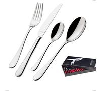 Confezione 24 pezzi in scatola gallery siena bugatti, acciaio 18.10 cromo lucido, spessore 3 mm cromo