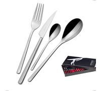 Confezione 24 pezzi in scatola gallery sintesi bugatti, acciaio 18.10 cromo lucido cromo