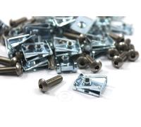Confezione 25 Acciaio Inox Bulloni Molla U Dadi Clip m6 carenatura Pannello