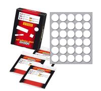 Confezione 25 Pezzi Etichetta Tonda Ø22 Bianca (10Fgx30Et/Fg) Adesiva