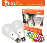 Confezione 2x Lampade LED Goccia Sensore Crepuscolare 4000K Risparmio Energetico