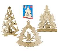 Confezione 3 Alberi Natale Con luci colori Assortiti Home