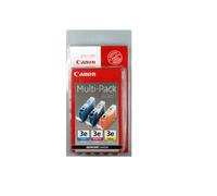 CONFEZIONE 3 CANON BCI-3E 4480A262 CARTUCCE ORIGINALI C M Y 390 pagine