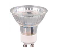CONFEZIONE 3 LAMPADINELED ATTACCO GU10 VETRO TRASPARENTE INTENSITA' REGOLABILE CON INTERRUTTORE 5W, 400LUMEN, 3.000K 110° D.5CM H. 5,5CM