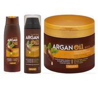 Confezione 3 - Linea Argan Oil - Shampoo 400 ml + Maschera Barattolo 400 ml + Maschera Senza Risciacquo 150 ml - Confezione 3. Deliplus