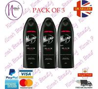 Confezione 3 Magno Nero Enegy Spagnolo Doccia Gel/Bagnoschiuma La Toja 550 ML