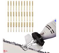 Confezione 30 Affila Motosega Smerigliato Oro Per Lucidatura e Per Affilatura