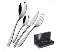 Confezione 30 pezzi posate in scatola gallery amalfi lucido bugatti, acciaio 18.10 cromo lucido cromo