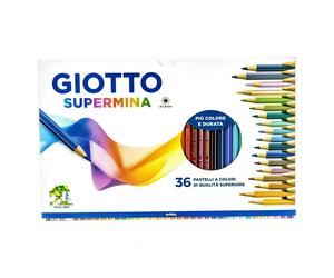 Confezione 36 Pastelli Giotto Supermina 3,8 mm