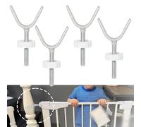 Confezione 4 Adattatori per Binario Cancello per Neonati e Animali Domestici Des