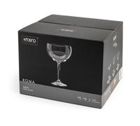 Confezione 4 calici goblet Roma in vetro sonoro trasparente cl 47
