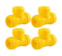 Confezione 4 Connettori T Tubo Giardino Per Più Direzioni Flusso Acqua