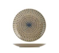 Confezione 4 Piatti in stoneware/gres Tahiti Frutta Cm20 H&H