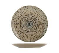 Confezione 4 Piatti in stoneware/gres Tahiti Piani Cm28 H&H